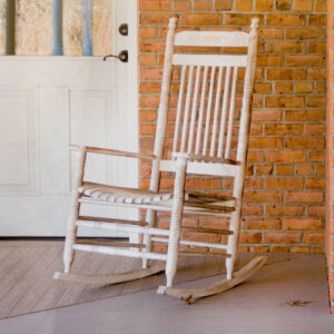 wooden rocking chair